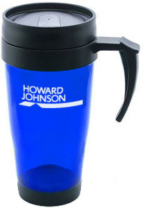 Promotional Travel Mugs: 14oz Plastic Insulated Travel Mugs